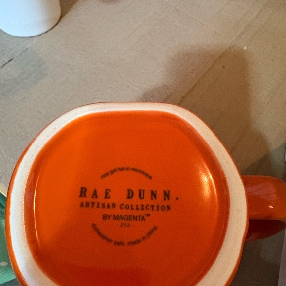 Rae Dunn Orange Pumpkin Latte Mug - Picture 2 of 3